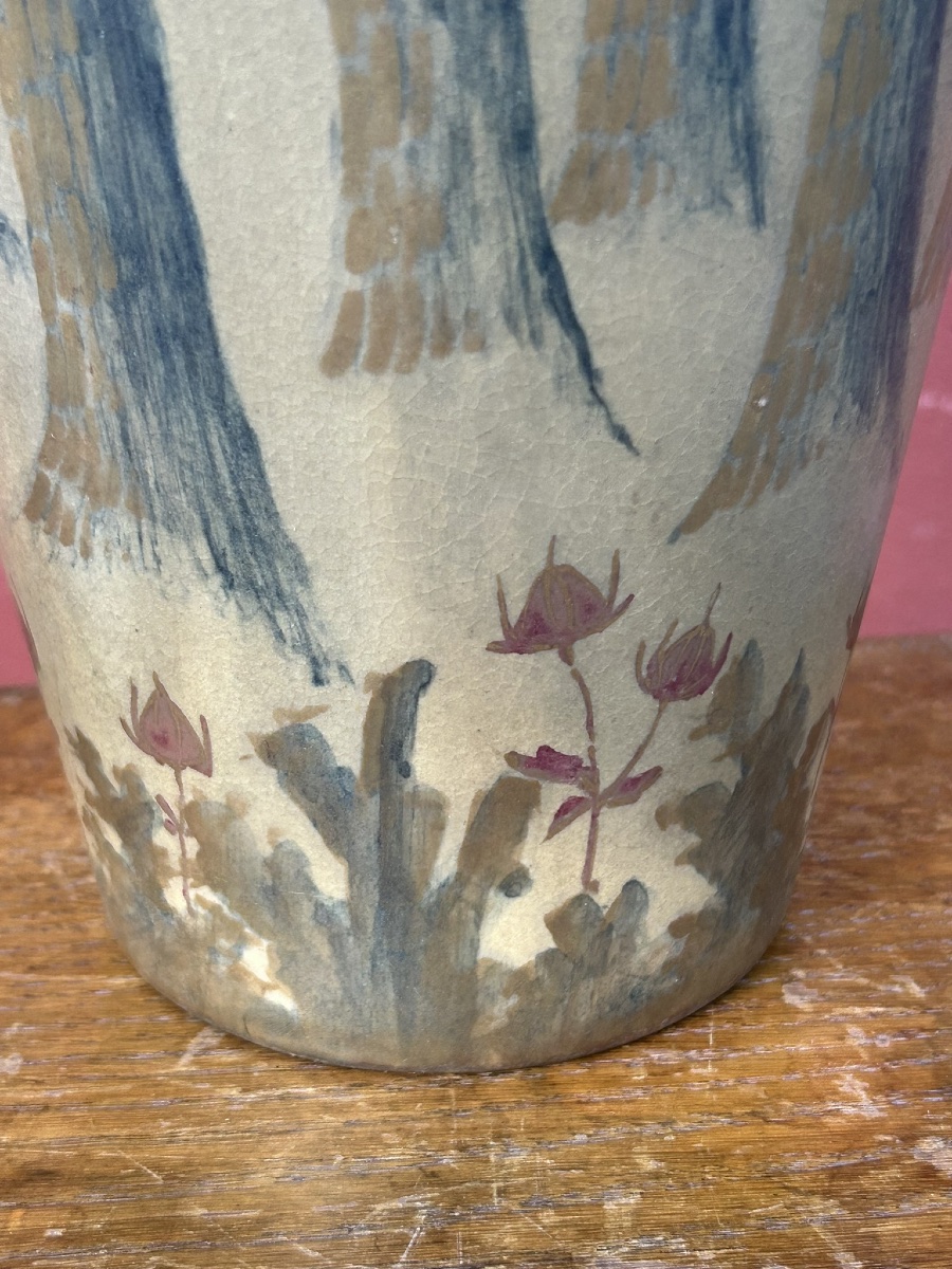 Important vase art nouveau par Paul Dachsel Turn Teplitz made in Austria - Autriche  Amphora -photo-4
