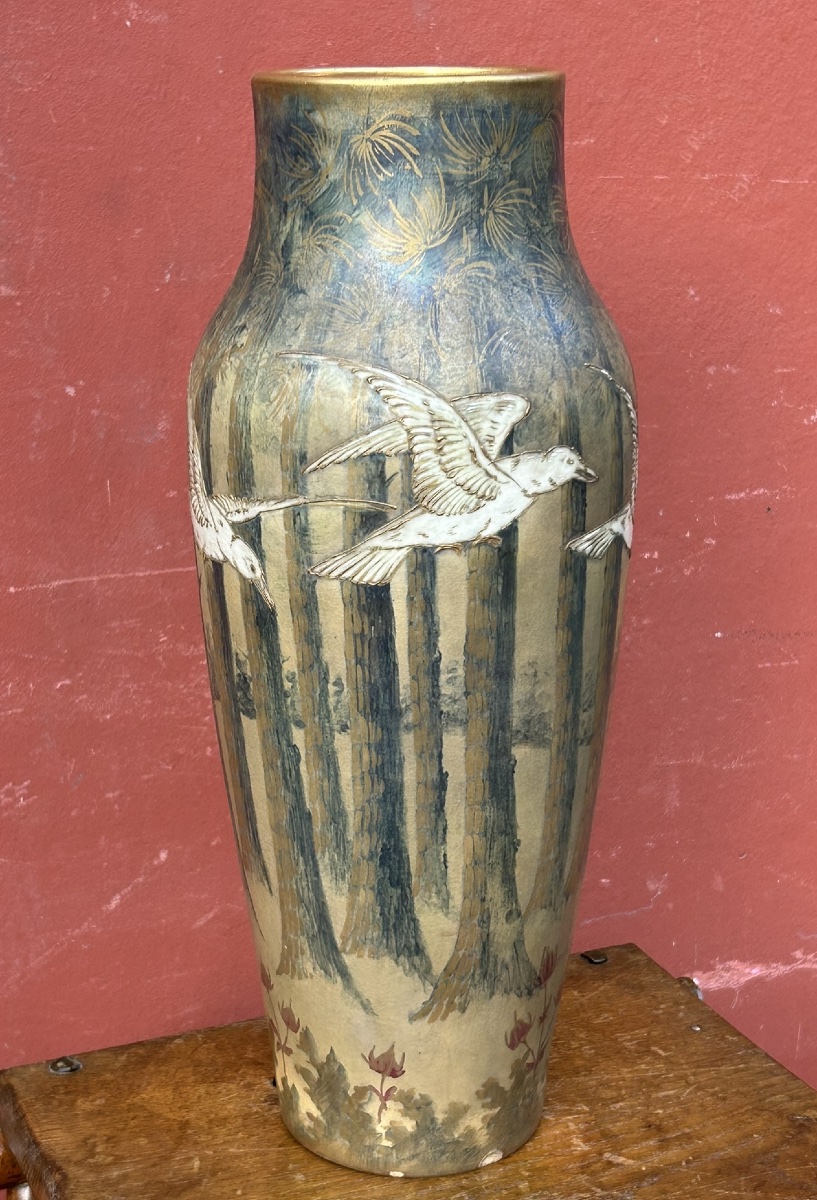 Important vase art nouveau par Paul Dachsel Turn Teplitz made in Austria - Autriche  Amphora -photo-1