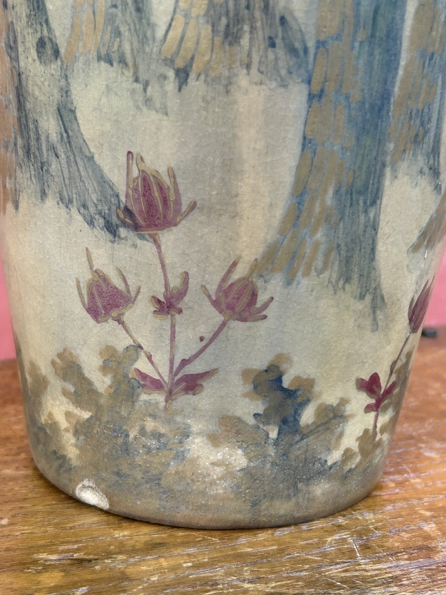 Important vase art nouveau par Paul Dachsel Turn Teplitz made in Austria - Autriche  Amphora -photo-4
