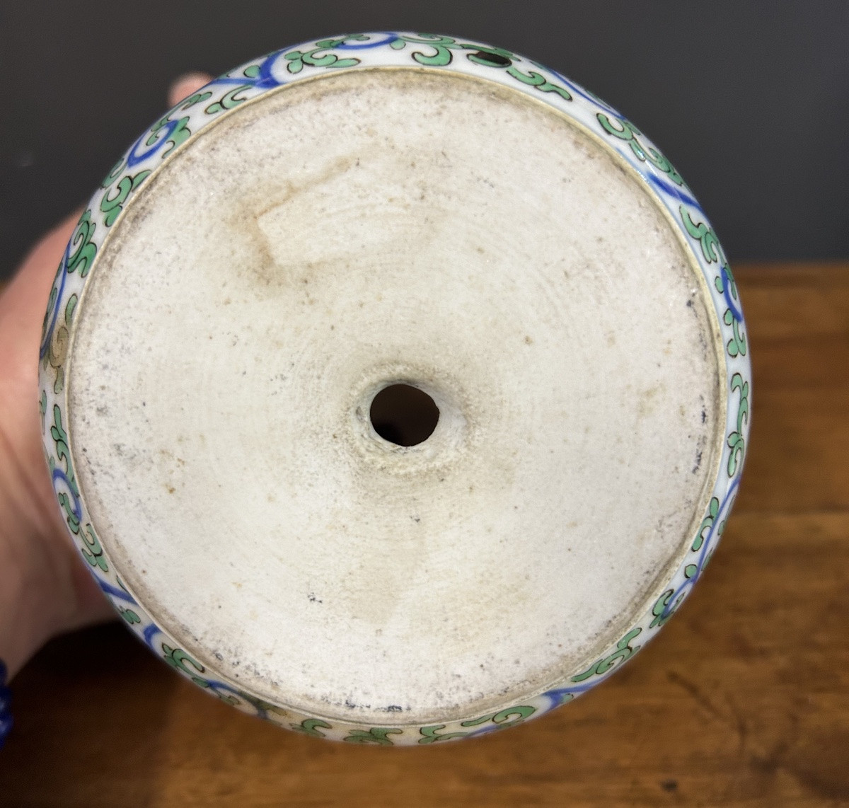 Chinese Porcelain Vase In Wucai Enamels With Six-character Mark Tiangi (1621-1627). -photo-7