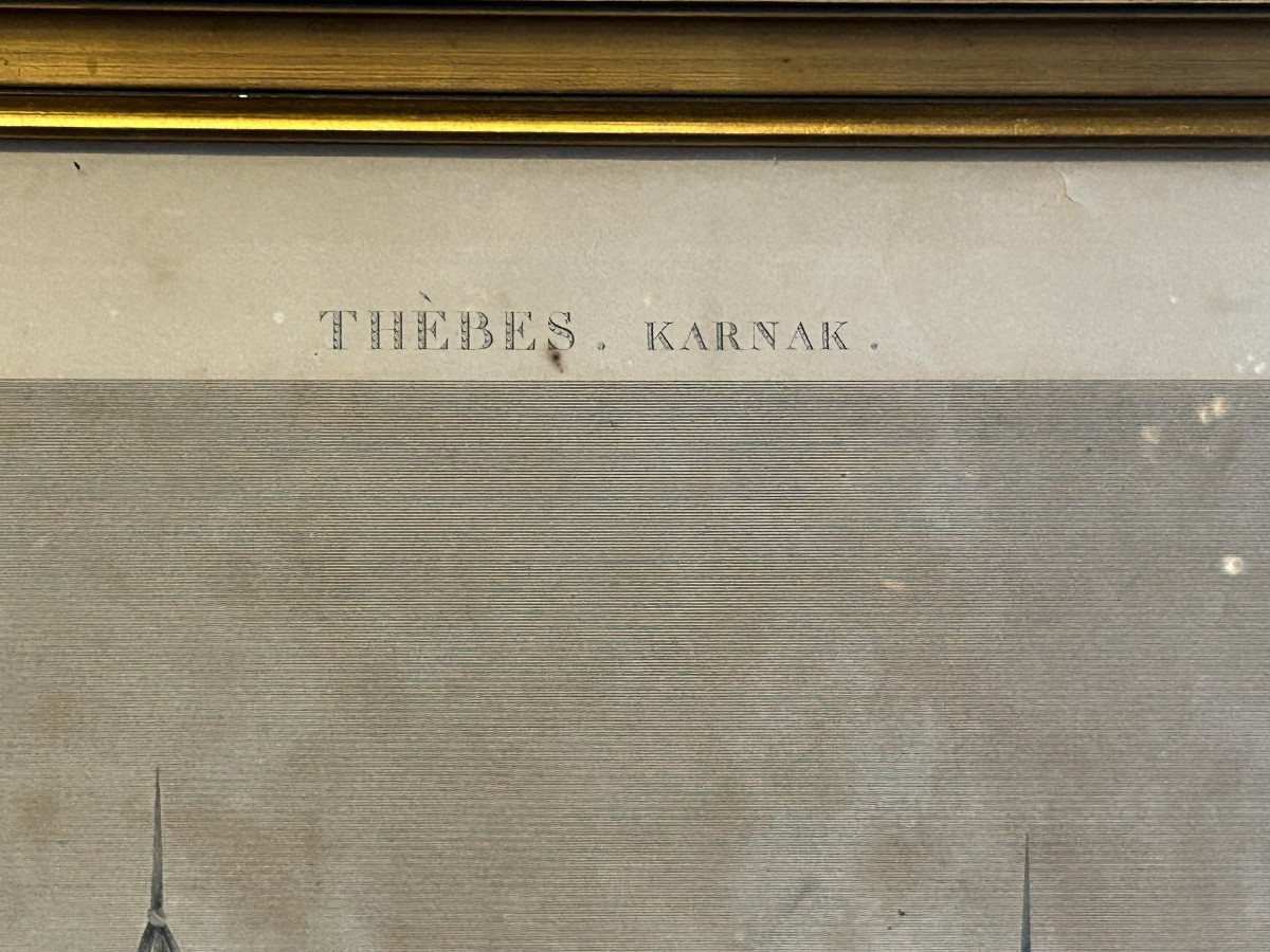 Rare Large Engraving Description Of Egypt During Napoleon's Expedition - Circa 1820 Empire-photo-4