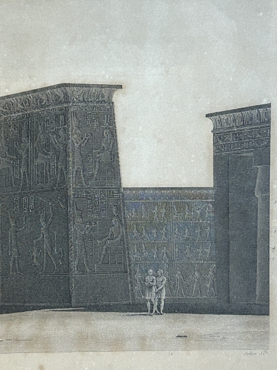 Rare Large Engraving Description Of Egypt During Napoleon's Expedition - Circa 1820 Empire-photo-6