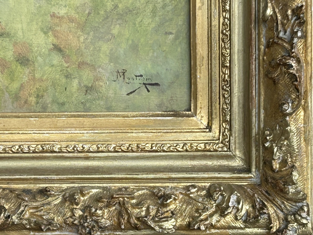 Pierre Eugène Montezin (1874-1946) Oil On Cardboard - Lake Landscape -photo-3