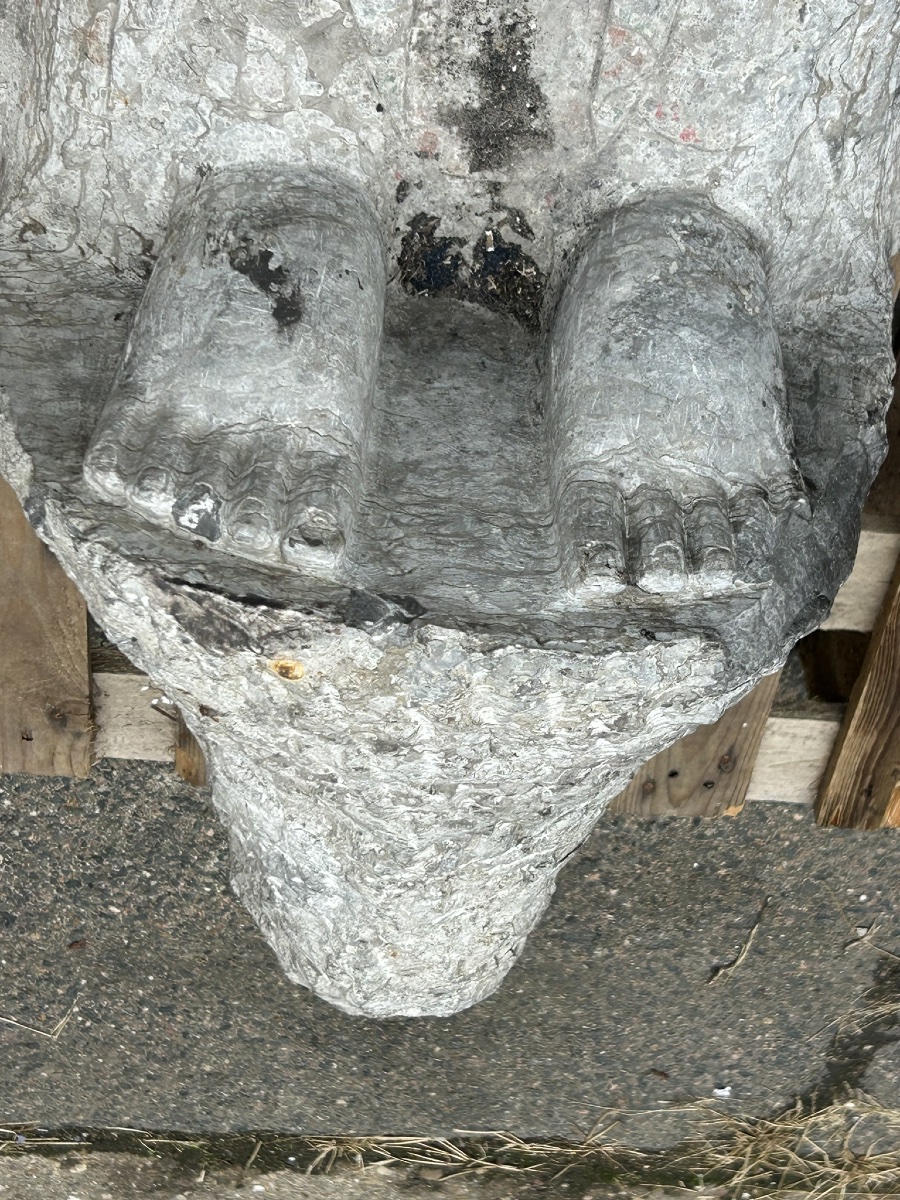 China - Headless Bodhisattva Statue In Grey Schist, Sui Or Tang Dynasty, 6th Century Ad-photo-8