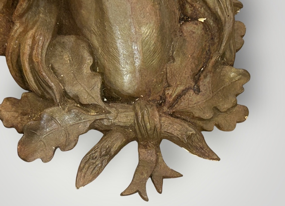 Tête de cheval en fonte val d’osne enseigne de boucherie haras écurie du XIXéme H 60 cm-photo-4