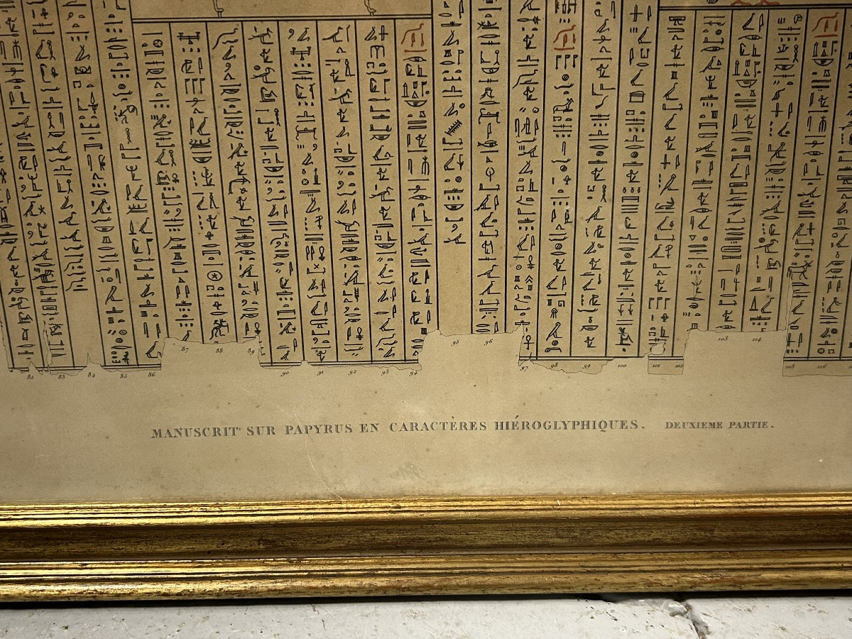 Rare Large Engraving Describing Egypt During Napoleon's Expedition - Circa 1820 Empire-photo-4