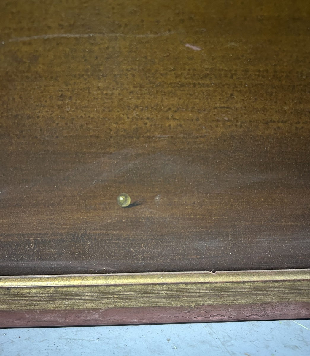 Paire de tableaux surréalistes huile sur isorel vers 1950-60 - peinture - tableau surréaliste -photo-7