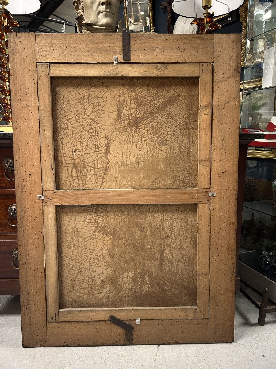 Fernand COMBES (1856-1943) grande nature morte au lièvre huile sur toile -photo-6