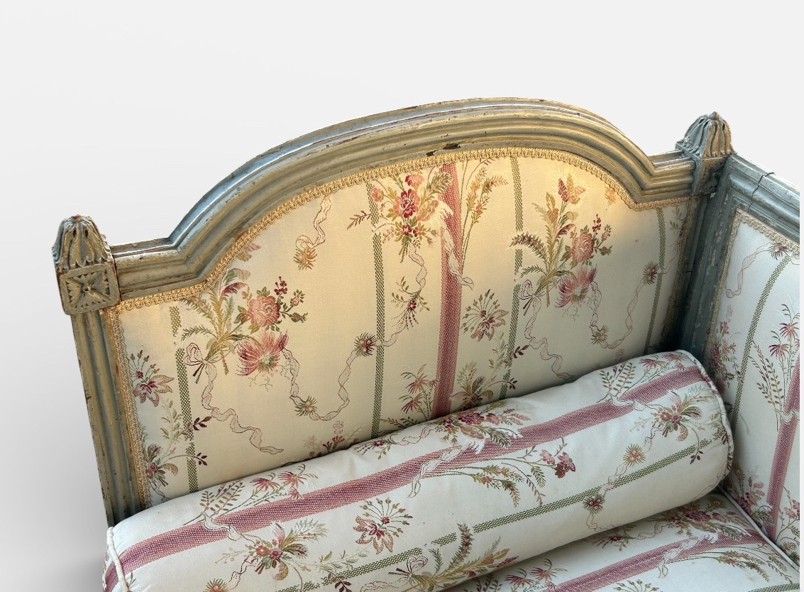 Louis XVI Period Alcove Bed - Bench - Daybed - 18th Century, Original Lacquer -photo-2