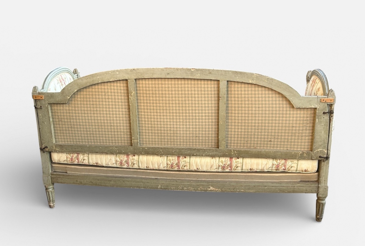 Louis XVI Period Alcove Bed - Bench - Daybed - 18th Century, Original Lacquer -photo-4