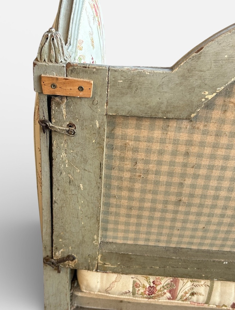 Louis XVI Period Alcove Bed - Bench - Daybed - 18th Century, Original Lacquer -photo-5