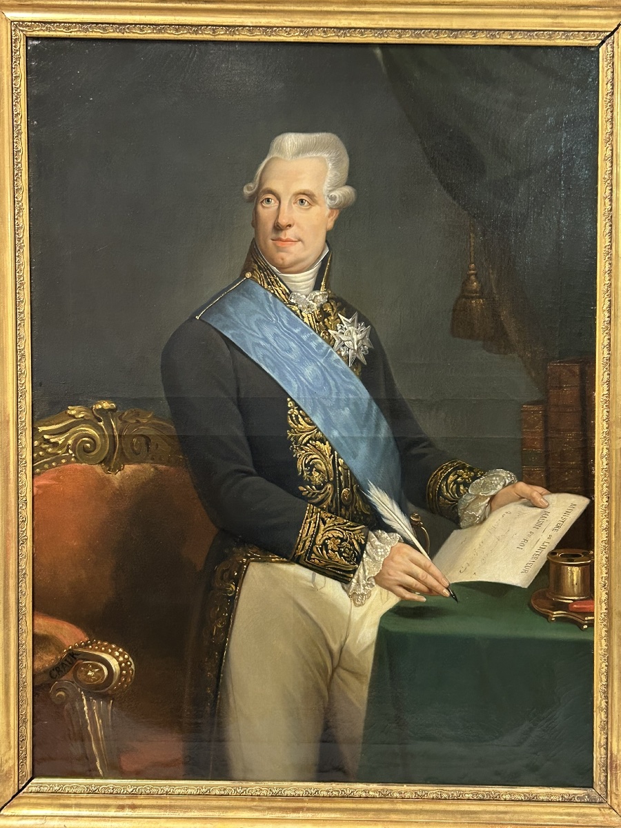 Charles Alexandre Crauk (1819-1905) Portrait Of Pierre Charles Laurent, Marquis De Villedeuil -photo-3