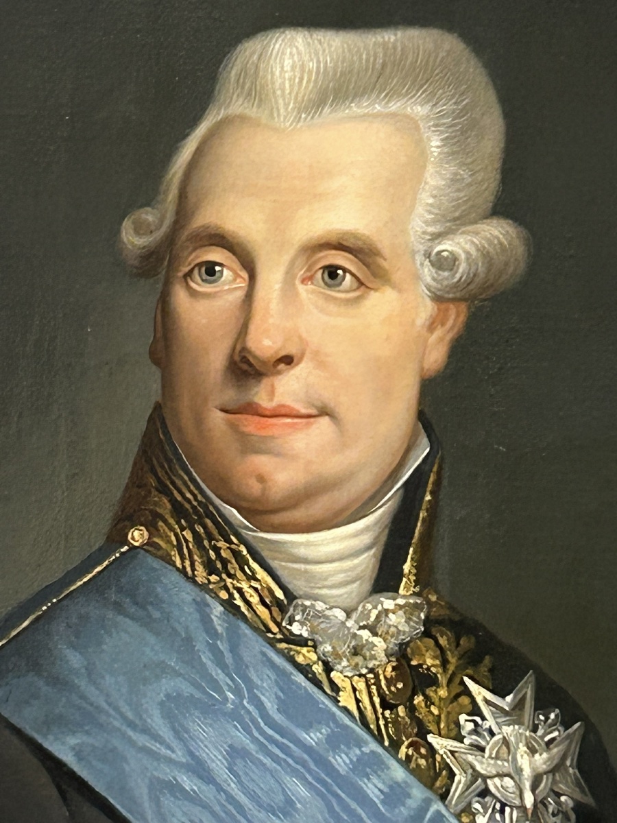 Charles Alexandre Crauk (1819-1905) Portrait Of Pierre Charles Laurent, Marquis De Villedeuil -photo-1