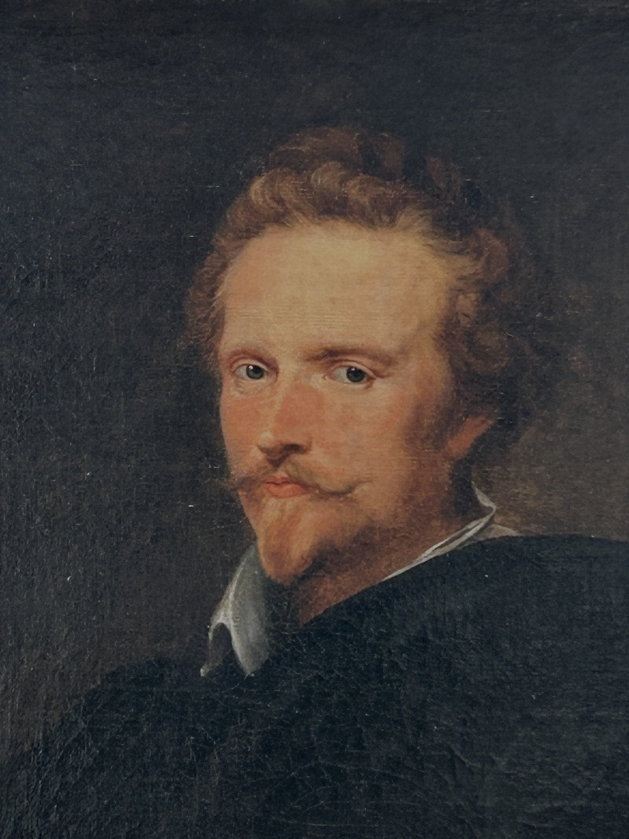 Anthony Van Dyck D’après - Portrait De Johannes Baptista Franck Vers 1621 - époque Début XIXéme-photo-3