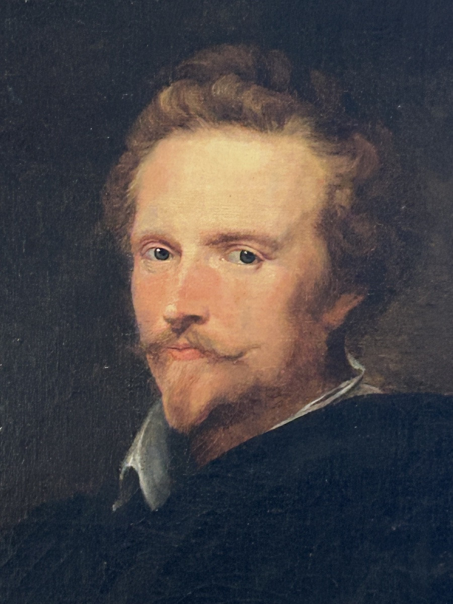 Anthony Van Dyck D’après - Portrait De Johannes Baptista Franck Vers 1621 - époque Début XIXéme-photo-2