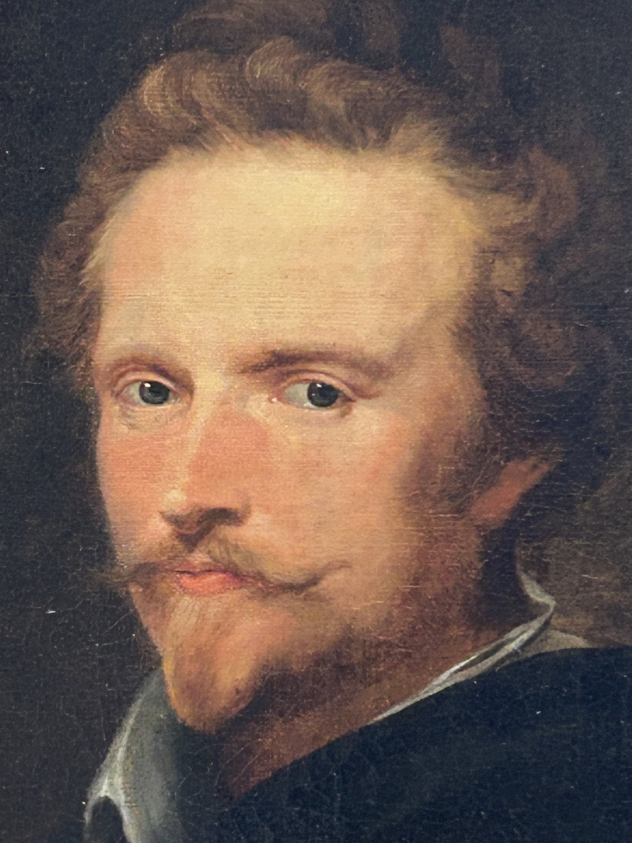 Anthony Van Dyck D’après - Portrait De Johannes Baptista Franck Vers 1621 - époque Début XIXéme-photo-5