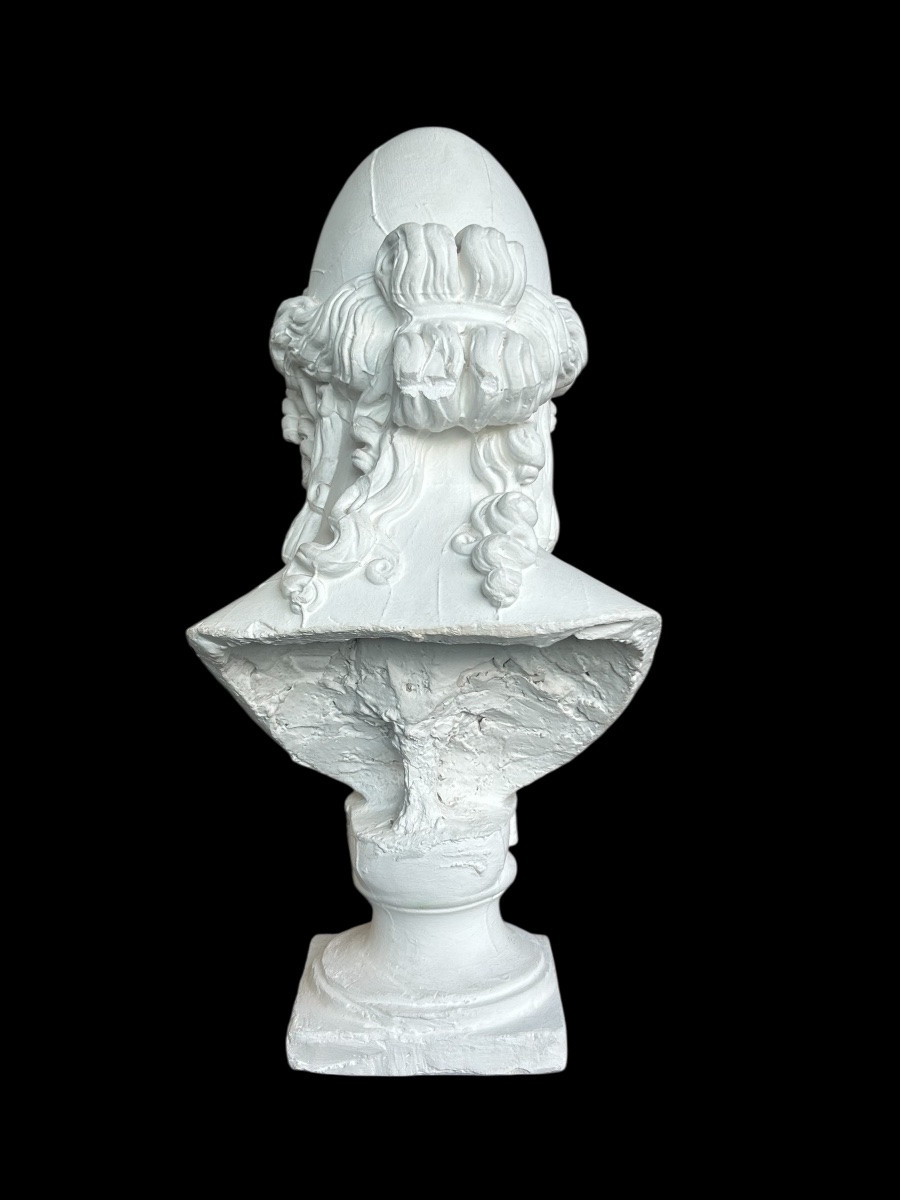 Helen Of Troy, Large Plaster Bust After Antonio Canova (1757-1822), Early 20th Century, H 66 Cm-photo-2