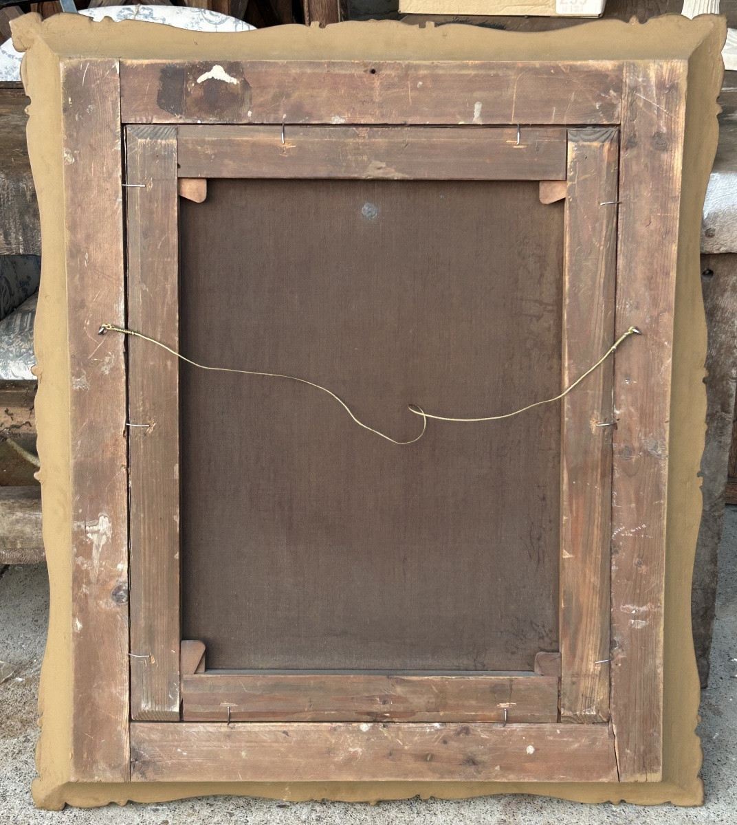 Portrait Of A 19th-century Woman, Oil On Canvas, Circa 1860. Height 103 Cm-photo-7