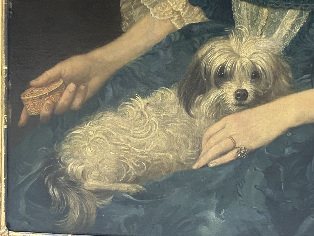  Portrait Of Madame Joh Jac Schmitz, Painted In 1776 At The Age Of 48, Oil On Canvas, German School -photo-1