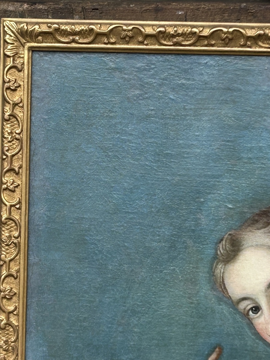 Portrait Of Jeanne-agnès Berthelot De Pléneuf (1698-1727), Marquise De Prie, Oil On Canvas, 18th Century-photo-5