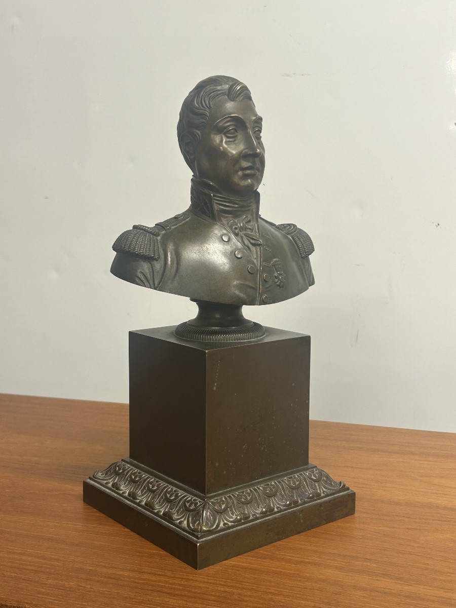 Bronze Bust Of Marshal Of The Empire, Early 19th Century - Napoleon Bonaparte - First Empire -photo-3