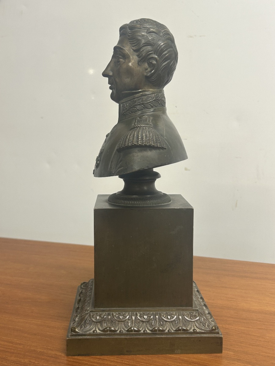 Bronze Bust Of Marshal Of The Empire, Early 19th Century - Napoleon Bonaparte - First Empire -photo-3
