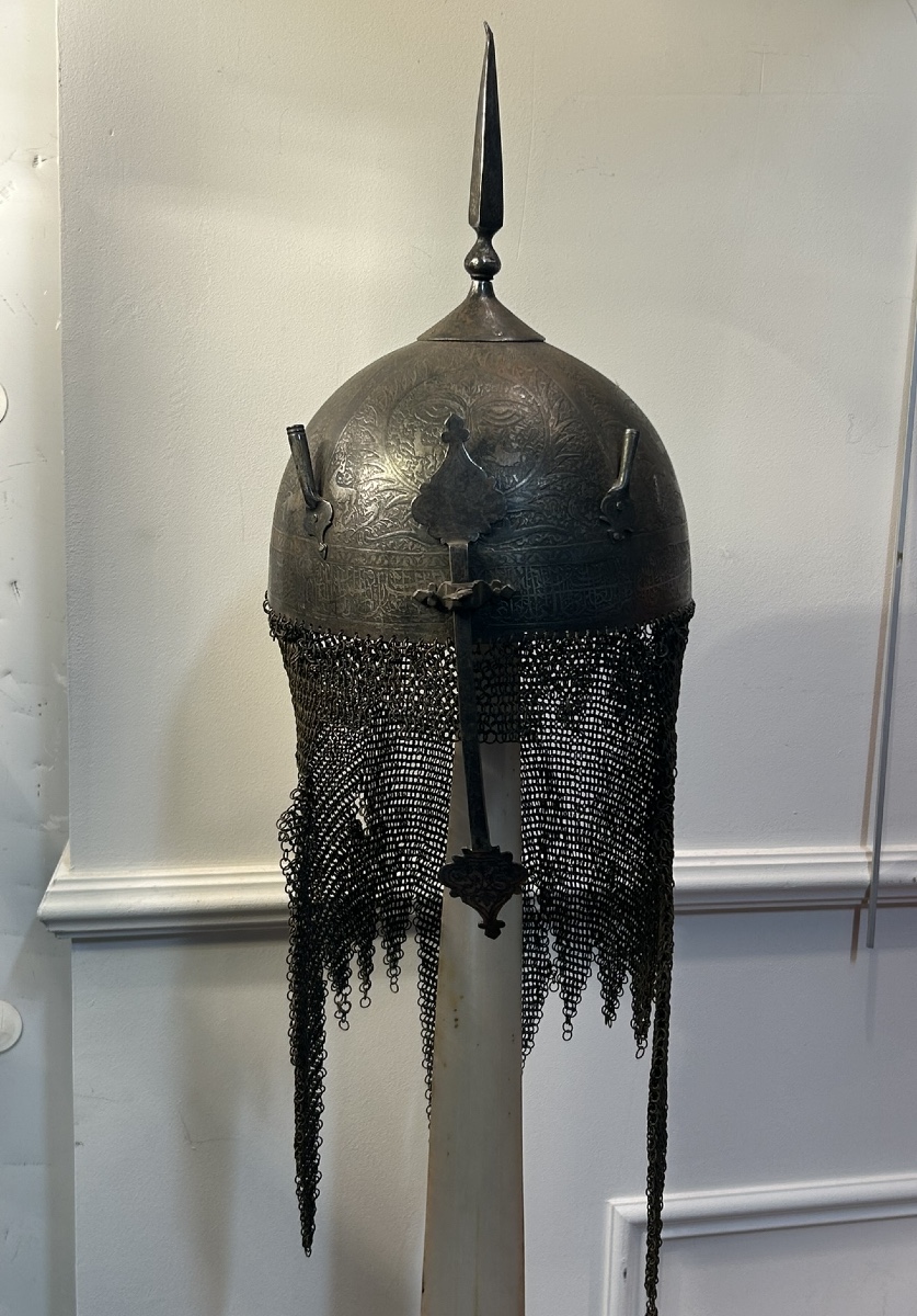 Oriental Helmet, Kulha Khud - Ottoman Empire - Turkish - Qajar - Iran - Persia, 19th Century 