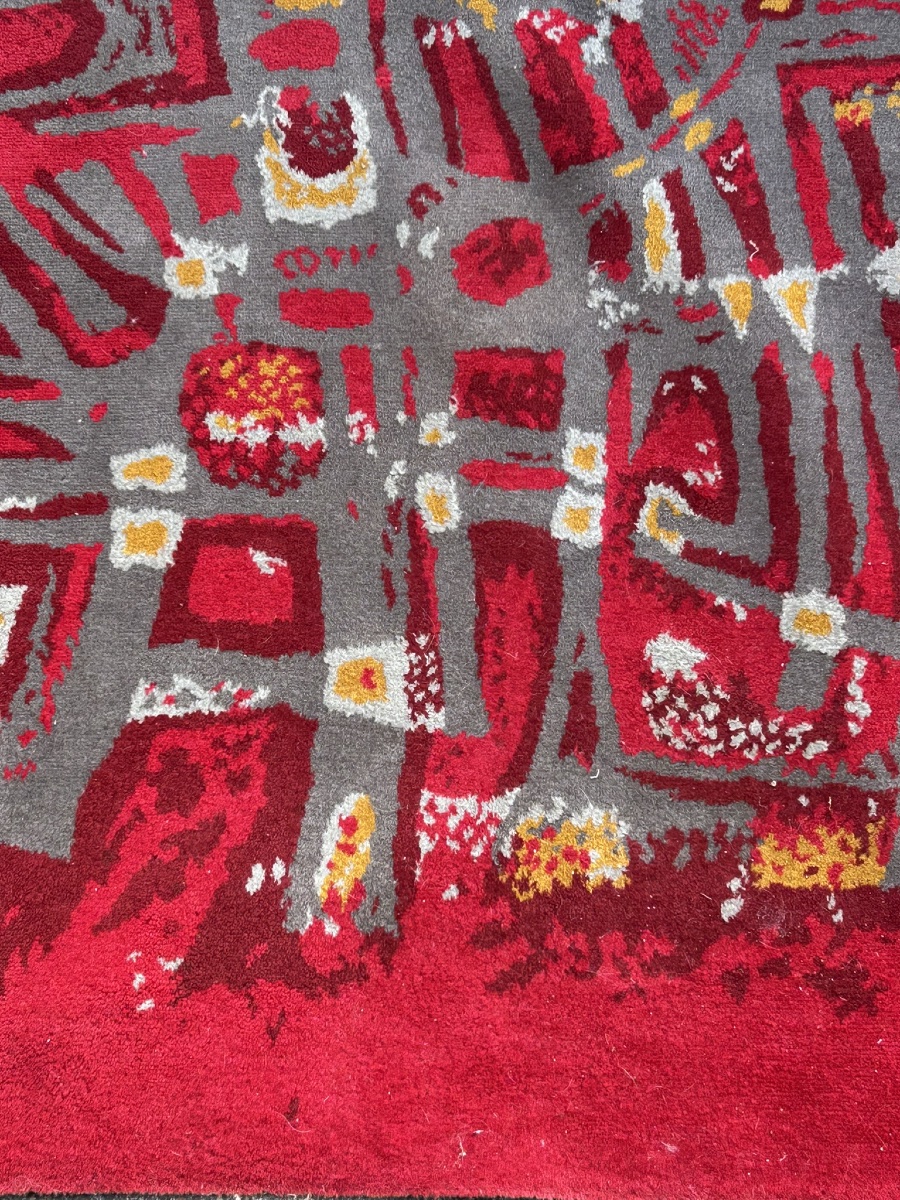 Robert WOGENSKY ( 1919-2019) tapis des années 1970 dimensions 3 x 2 m-photo-2