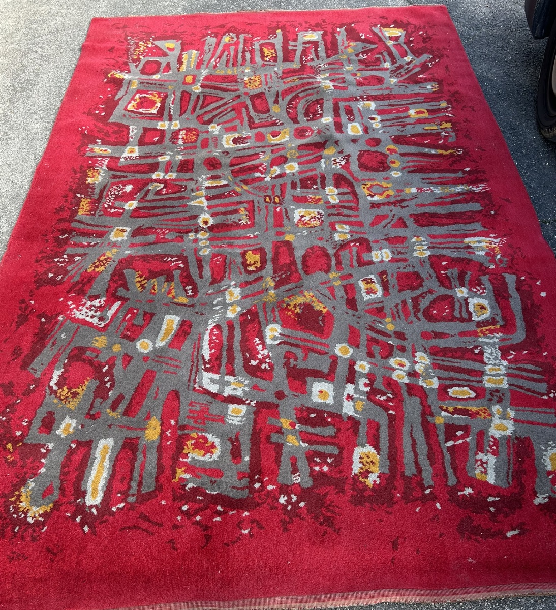 Robert WOGENSKY ( 1919-2019) tapis des années 1970 dimensions 3 x 2 m-photo-5