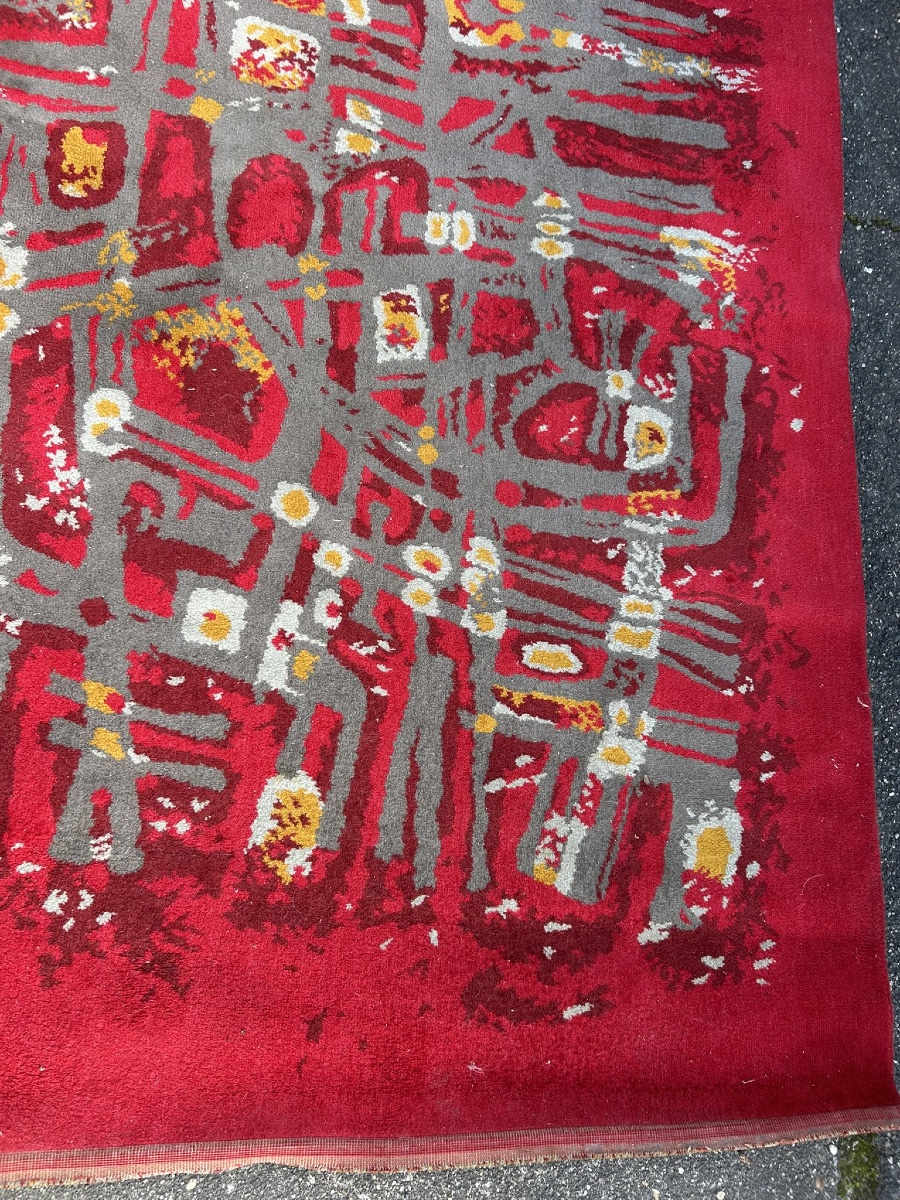 Robert WOGENSKY ( 1919-2019) tapis des années 1970 dimensions 3 x 2 m-photo-8