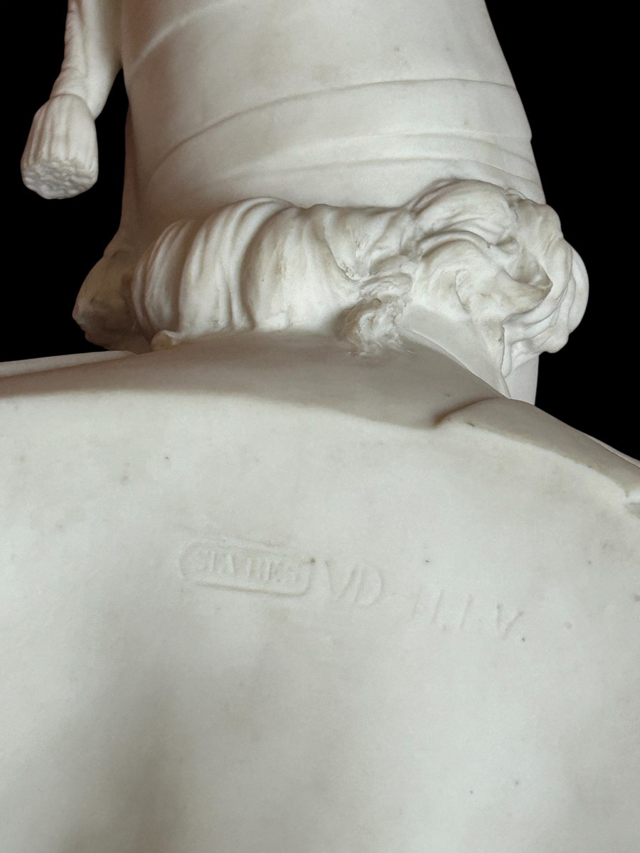 Buste de Joseph Barra en porcelaine de sèvres 1885 - révolutionnaire - Empire - révolution -photo-6