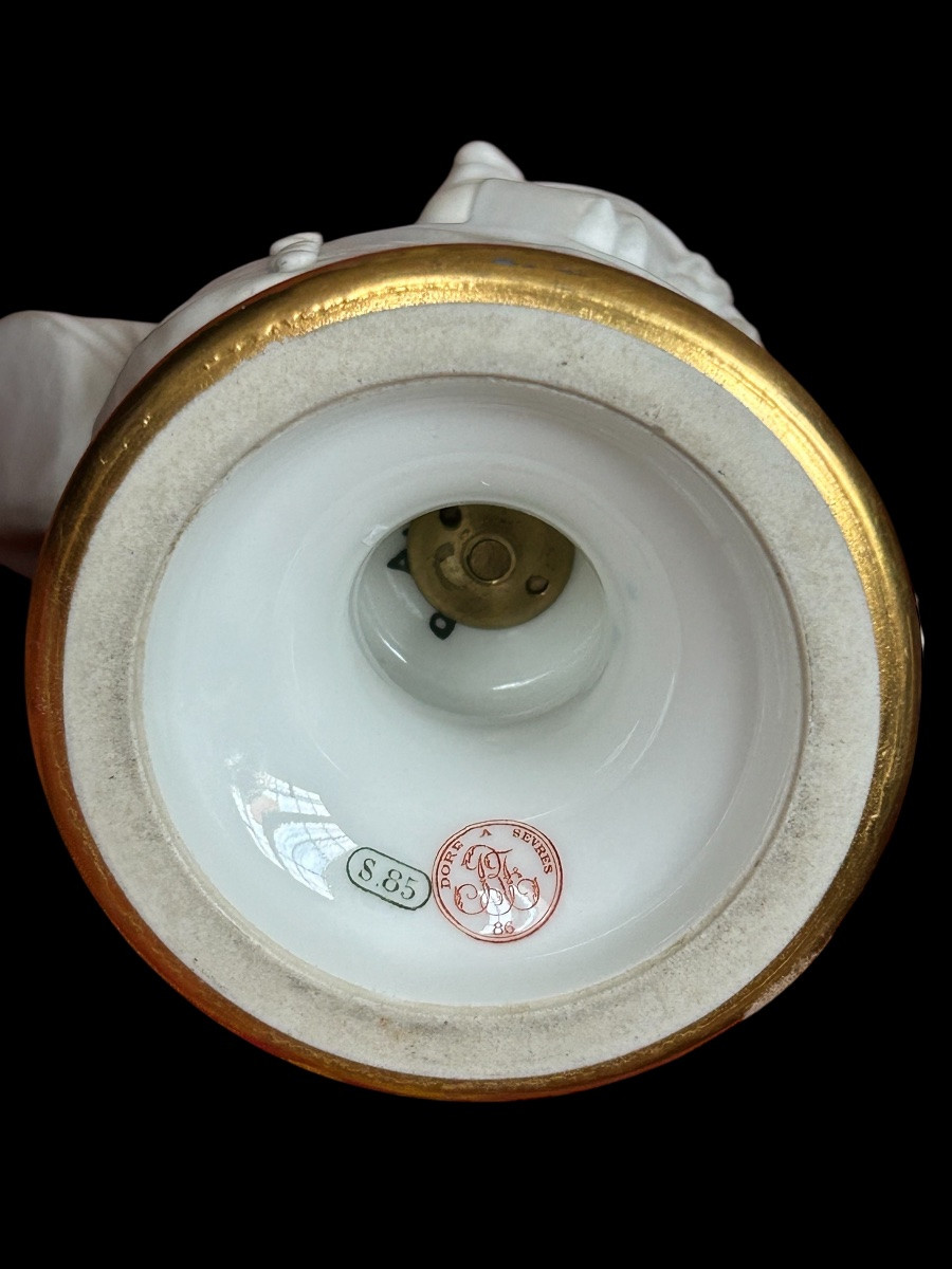 Buste de Joseph Barra en porcelaine de sèvres 1885 - révolutionnaire - Empire - révolution -photo-8