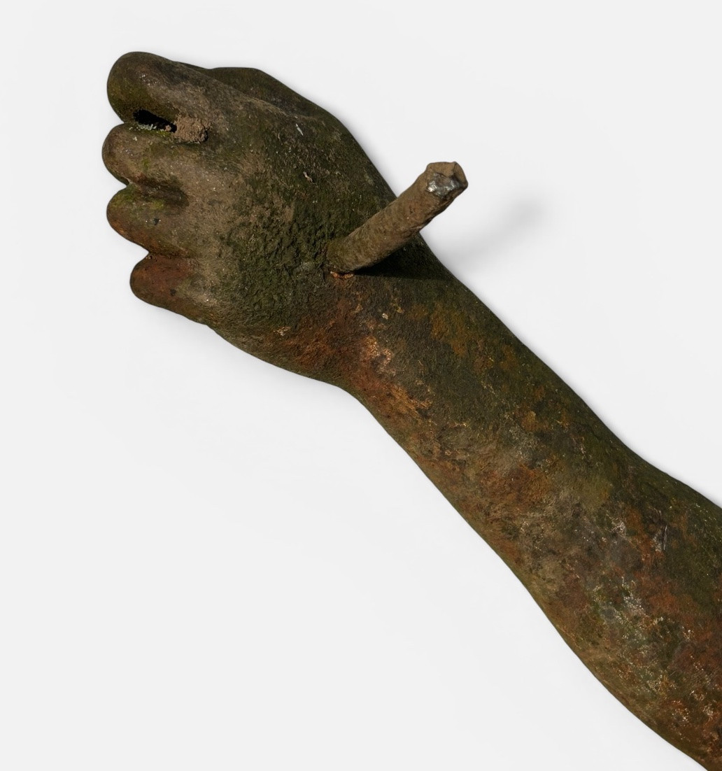 Grand Christ en croix en fonte du XIXéme siècle hauteur 150 cm - Crucifixion - religieux - -photo-6