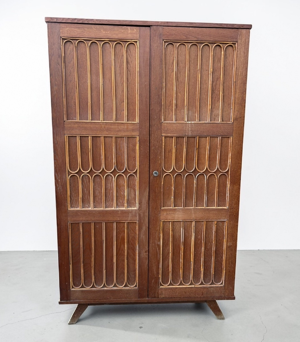 René Gabriel rare armoire vers 1945-50 mobilier de la reconstruction - après guerre -photo-2
