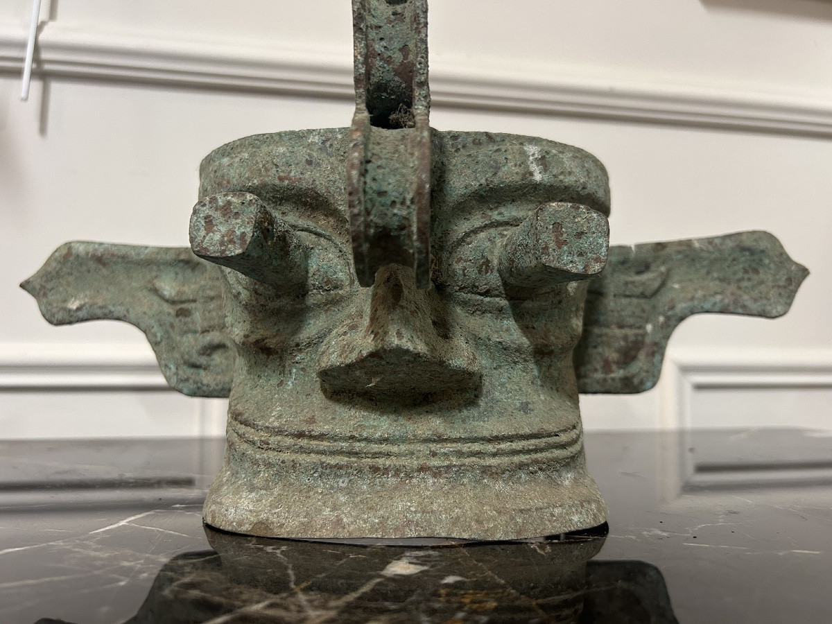 Masque Sanxingdui de l’ancien royaume de Shu - bronze Chine style Shang et Zhou -photo-6