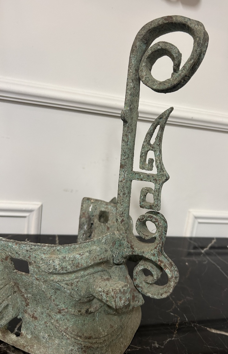 Masque Sanxingdui de l’ancien royaume de Shu - bronze Chine style Shang et Zhou -photo-7