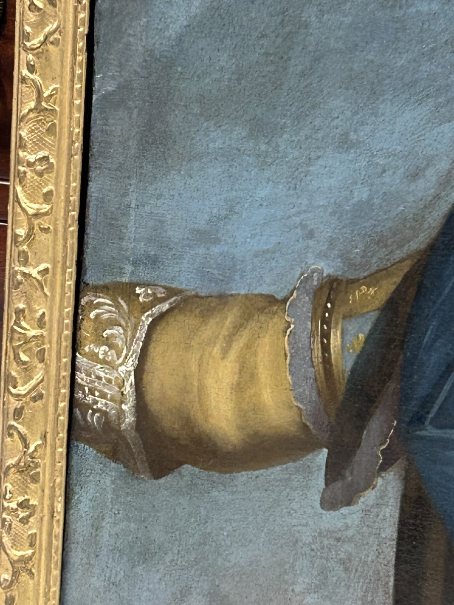 18th-century French School Portrait Of An Adolescent Louis XV After J-b Van Loo H 88 Cm-photo-3