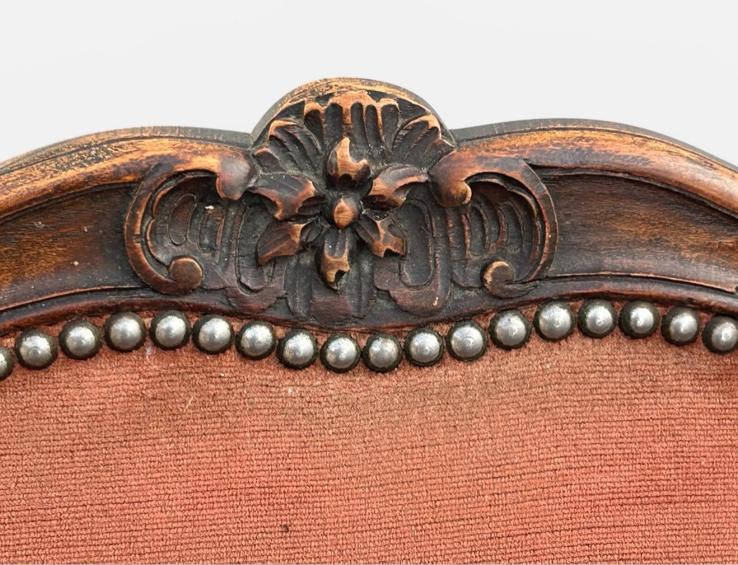 Suite Of Four Louis XV Style Flat-back Armchairs, Carved And Pegged Beech, Late 19th Century-photo-1