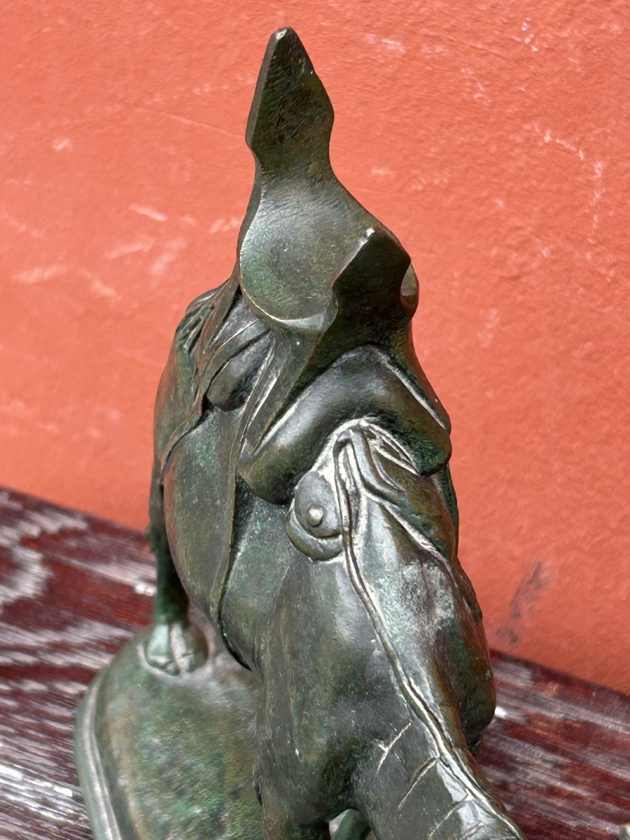 Louis Alfred Barye, Dit Barye Le Fils (1839-1895) Bronze Harnessed Dromedary 19th Century Camel-photo-4