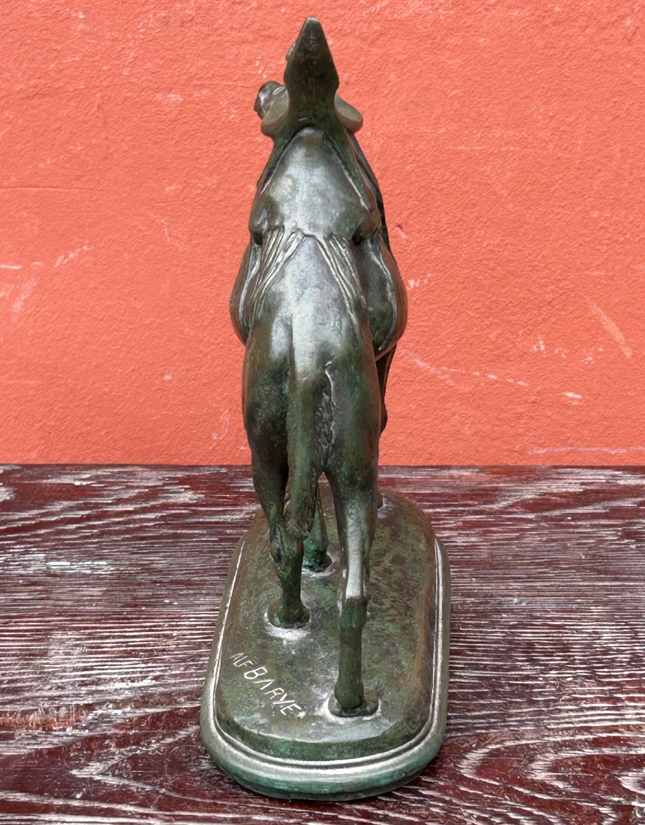 Louis Alfred Barye, Dit Barye Le Fils (1839-1895) Bronze Harnessed Dromedary 19th Century Camel-photo-5