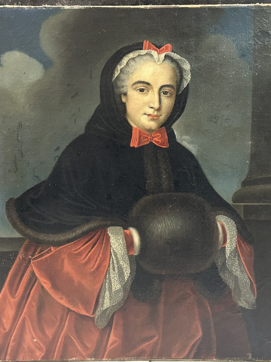 Late 18th Century Oil On Canvas - Portraits-photo-2