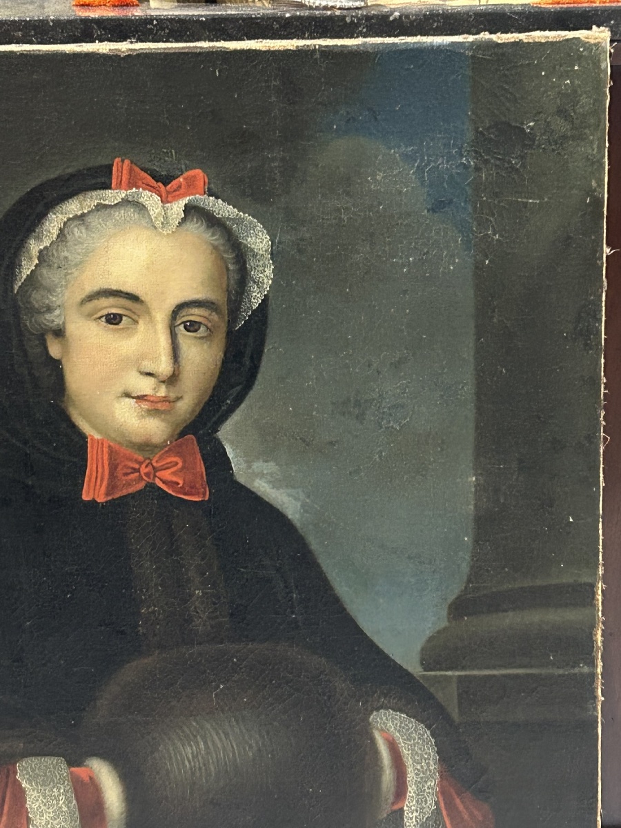 Late 18th Century Oil On Canvas - Portraits-photo-3
