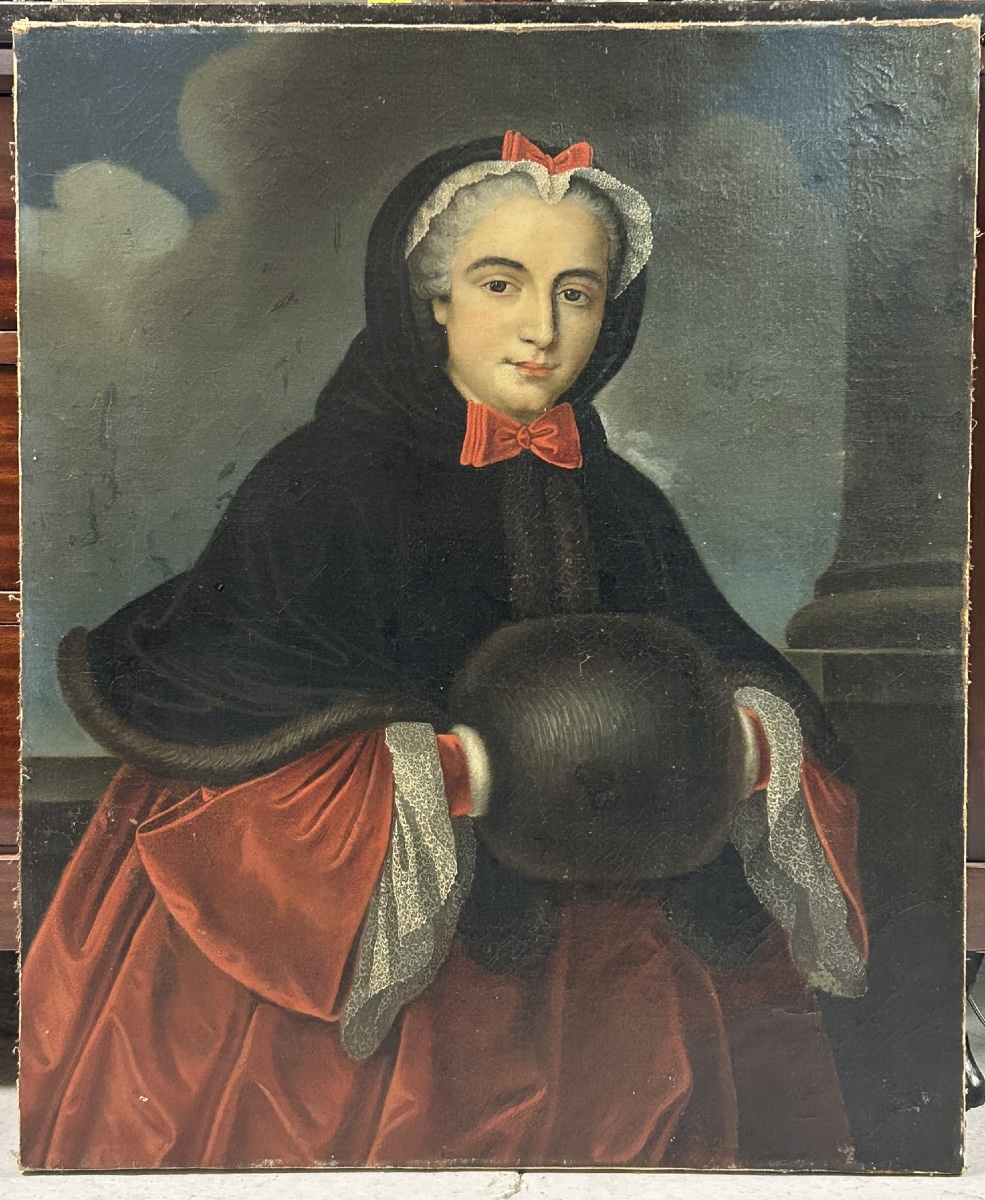 Late 18th Century Oil On Canvas - Portraits