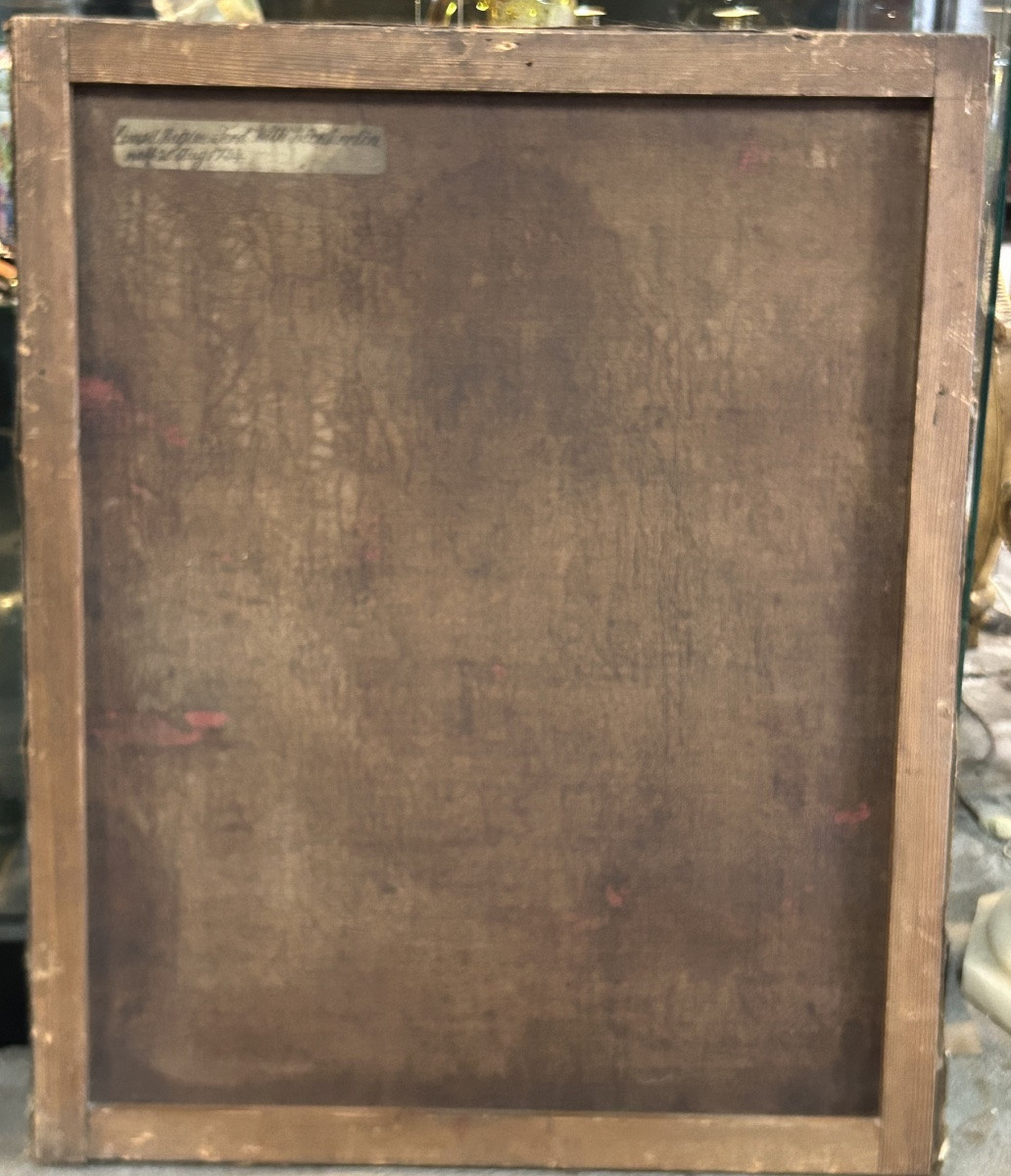 Portrait Of Ferdinand Wilh Werckerlin King's Counsel - Oil On Canvas 18th Century Hd 1734-photo-7