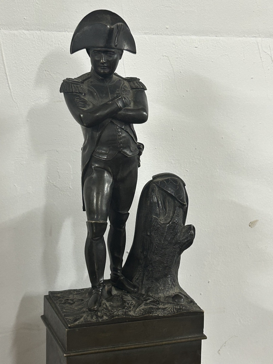 Ancien bronze de bibliothèque Napoléon Bonaparte - Napoléon 1er Empire époque vers 1840 - 50-photo-2