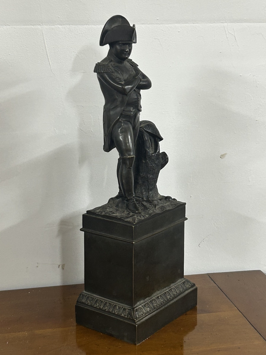 Ancien bronze de bibliothèque Napoléon Bonaparte - Napoléon 1er Empire époque vers 1840 - 50-photo-3