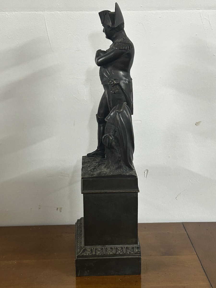 Ancien bronze de bibliothèque Napoléon Bonaparte - Napoléon 1er Empire époque vers 1840 - 50-photo-2