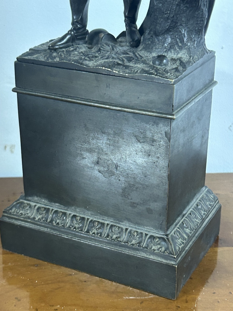 Ancien bronze de bibliothèque Napoléon Bonaparte - Napoléon 1er Empire époque vers 1840 - 50-photo-5