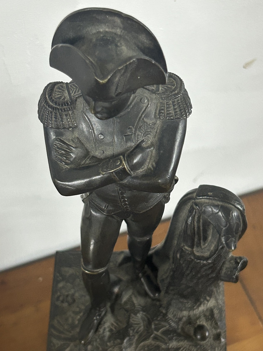 Ancien bronze de bibliothèque Napoléon Bonaparte - Napoléon 1er Empire époque vers 1840 - 50-photo-6