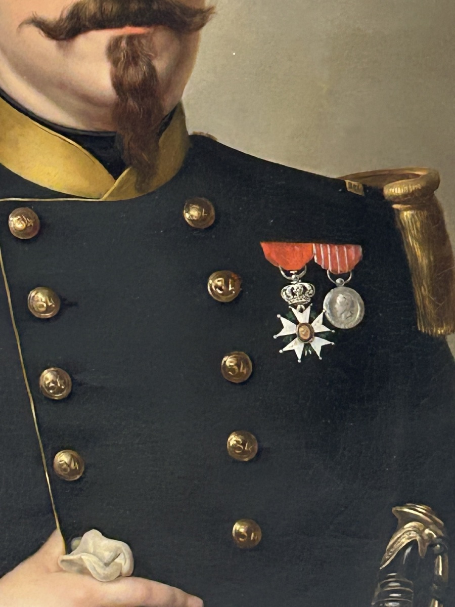 Portrait d’officier militaire à la légion d’honneur du second empire vers 1850 Napoléon III -photo-4